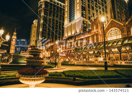 澳門夜景圖片 澳門夜景圖片 143574521