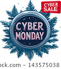 Cyber monday sale marketing concept illustration Cyber monday sale marketing concept illustration 143575038