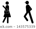 pictogram of a bag snatcher 143575339