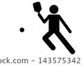 Pickleball pictogram 143575342