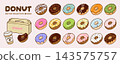 Donut vector art collection 143575757
