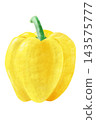 Crayon-style vegetable and fruit series: "Paprika (yellow)" 143575777