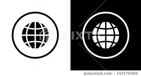Globe Symbol Solid Icon Set. Global Connectivity, Internet Access, And Worldwide Communication Silhouette Symbol Collection. Network And Technology Concept. Isolated Vector Illustration Globe Symbol Solid Icon Set. Global Connectivity, Internet Access, And Worldwide Communication Silhouette Symbol Collection. Network And Technology Concept. Isolated Vector Illustration 143576009