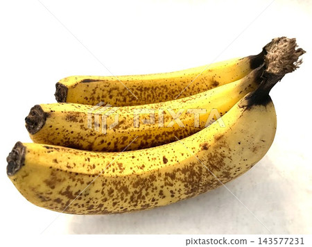 A banana that was overripe and had lots of sugar spots. A banana that was overripe and had lots of sugar spots. 143577231