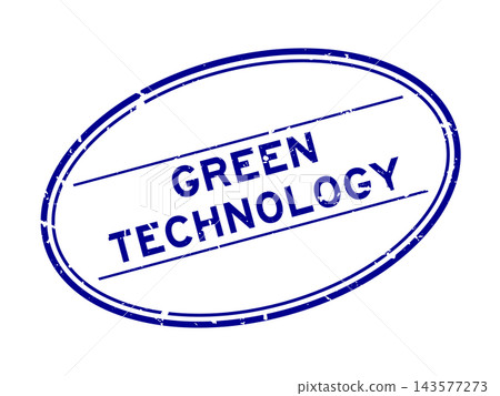 Grunge blue green technology word oval rubber seal stamp on white background Grunge blue green technology word oval rubber seal stamp on white background 143577273
