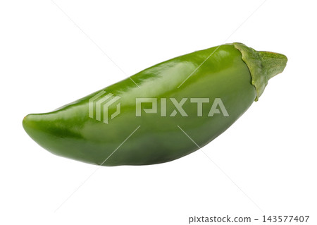 A transparent background image of one fresh green bell pepper. A transparent background image of one fresh green bell pepper. 143577407
