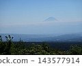 從富士見高原創意森林展望台上看到的富士山 143577914