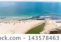 Aerial view of Mil Playa de las Mil Palmeras beach 143578463