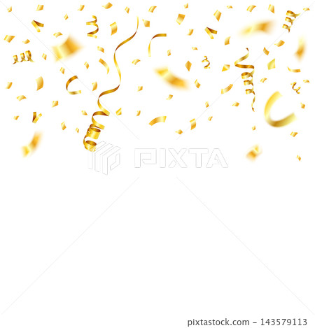Golden Streamer and Confetti Golden Streamer and Confetti 143579113