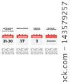 Ramadan Calendar Schedule Banner Infographic Template 143579257