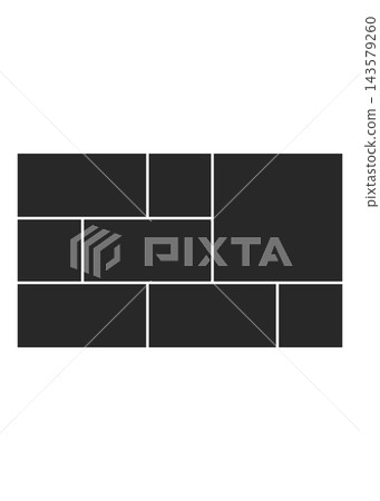 Photo Collage Template Grid Layout 143579260