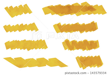 Watercolor-style accent decoration set 143579334