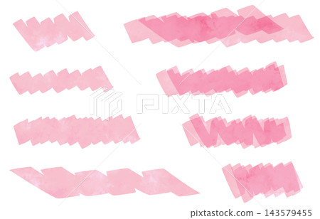 Watercolor-style accent decoration set Watercolor-style accent decoration set 143579455