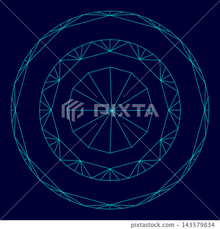 Radio signal symbol connect low poly triangulation triangulated polygonal electric cyan blue vibrant aqua neon color vector illustration image outline contour line Radio signal symbol connect low poly triangulation triangulated polygonal electric cyan blue vibrant aqua neon color vector illustration image outline contour line 143579834