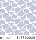 Grey-blue organic shapes seamless pattern on white background 143580089