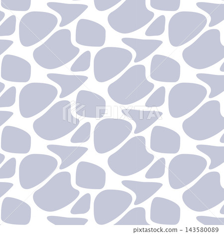 Grey-blue organic shapes seamless pattern on white background Grey-blue organic shapes seamless pattern on white background 143580089