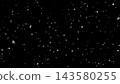 Small, silver confetti on a black background. 4K still image. Celebration/Victory. 143580255