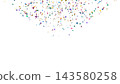 Confetti and stars flying from both sides. Transparent PNG 4K still image. Celebration/Victory. 143580258