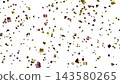 金色和紅色的彩帶，透明 PNG 格式，4K 靜態圖像，慶祝，勝利。 143580265
