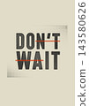 Halftone typography poster featuring a bold motivation quote layout 143580626