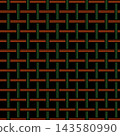 Retro Christmas woven plaid grid seamless pattern 143580990