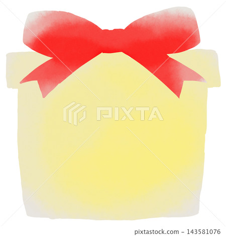 Cute picture book-style frame material for a gift box with copy space. Cute picture book-style frame material for a gift box with copy space. 143581076