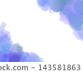 Watercolor texture background material: Blue Watercolor texture background material: Blue 143581863