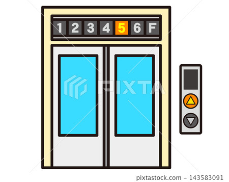 Elevator illustration Elevator illustration 143583091