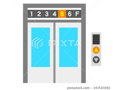 Elevator illustration material 2 Elevator illustration material 2 143583092