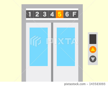 電梯插畫素材 3 143583093