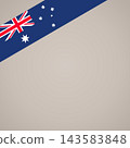 Corner ribbon flag of Australia 143583848
