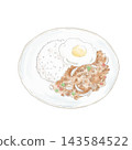 Thai food Gapao rice 143584522