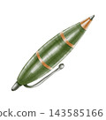 Hand Painted Watercolor Cozy Autumn Library with Vintage Green Ballpoint Pen Dark Academia Clipart PNG 143585166