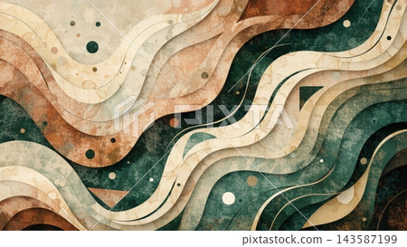 A rich nature inspired abstract wallpaper with undulating organic waves A rich nature inspired abstract wallpaper with undulating organic waves 143587199