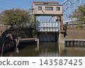 The Sakaigawa West Floodgate and river flood control facilities in Urayasu City 143587425