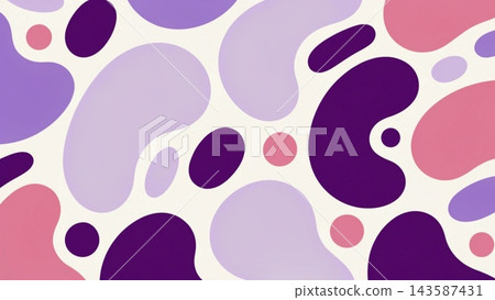 abstract organic pattern composed of large fluid blobs abstract organic pattern composed of large fluid blobs 143587431
