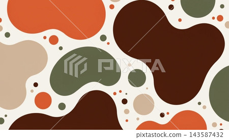 abstract organic pattern composed of large fluid blobs abstract organic pattern composed of large fluid blobs 143587432