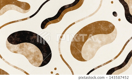 Abstract organic art in a wide landscape composition Abstract organic art in a wide landscape composition 143587452