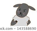 A confident black sheep 143588690