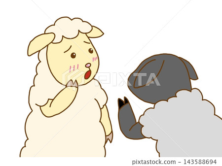 The White Sheep and the Black Sheep's Secret Conversation The White Sheep and the Black Sheep's Secret Conversation 143588694