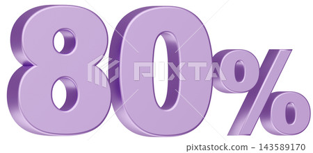 3D Material_Numbers_80%_Metallic_Purple 3D Material_Numbers_80%_Metallic_Purple 143589170