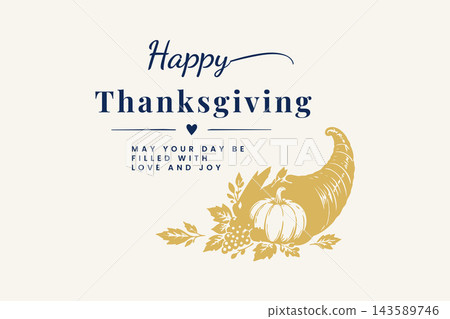 Elegant Happy Thanksgiving with Golden Harvest Turkey Elegant Happy Thanksgiving with Golden Harvest Turkey 143589746
