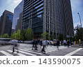 Intersection in the office district of Otemachi, Chiyoda Ward [City Image] 143590075