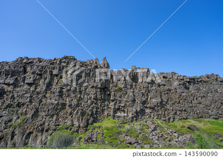 Almannagja gorge at Thingvellir National Park in Iceland Almannagja gorge at Thingvellir National Park in Iceland 143590090
