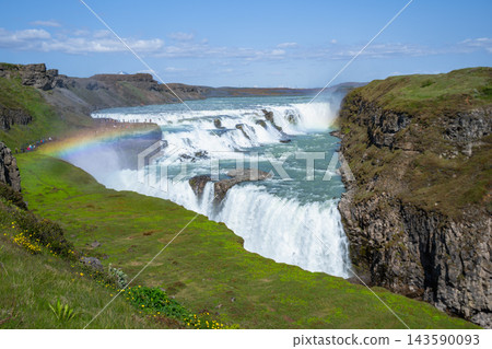 Gullfoss Waterfall in Iceland 143590093