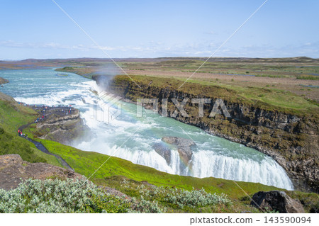 Gullfoss waterfall in Iceland Gullfoss waterfall in Iceland 143590094