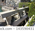 The sluice gate and seawater adjustment handle at Takamatsu Castle Ruins (Tamamo Park) (Takamatsu City, Kagawa Prefecture) 143590431