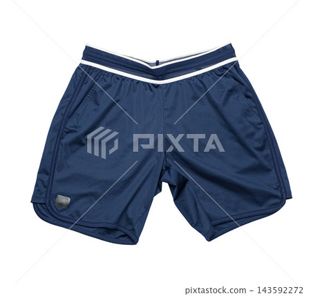 Swim shorts for men in navy color with a simple design and comfortable fit Swim shorts for men in navy color with a simple design and comfortable fit 143592272
