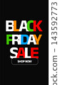 Black Friday sale promotes big discounts on various products and invites customers to shop now 143592773