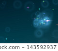 Colorful stardust and rings of light shining in the deep blue night sky 143592937